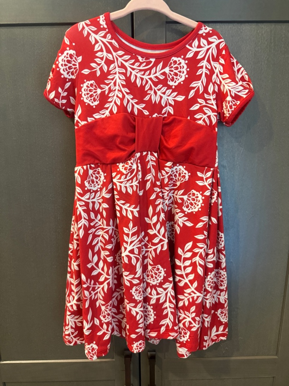 Millie Loves Lily Red Floral Dress Size 4